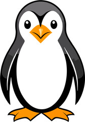 Flat Penguin Mascot for Branding Projects