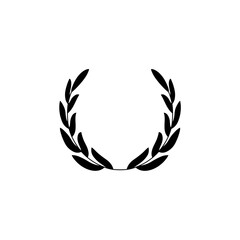Laurel wreath icon vector illustration