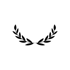 Laurel wreath icon vector illustration