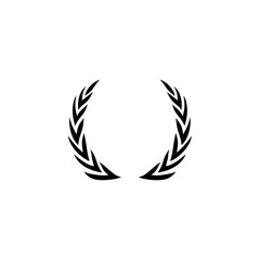 Laurel wreath icon vector illustration