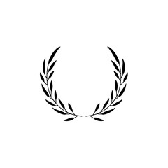 Laurel wreath icon vector illustration