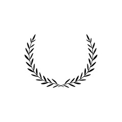 Laurel wreath icon vector illustration