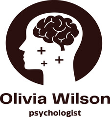 human head with brain