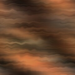 Earth strata blurry seamless pattern. Grunge ombre melange wallpaper for tie dye earthy abstract endless background. 