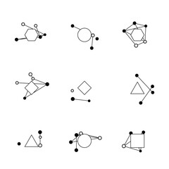 Abstract minimal network connection design.