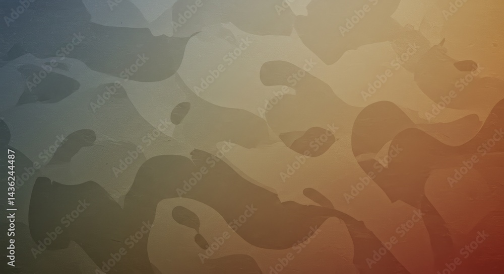 Fototapete abstract flowing shapes background with gradient colors creating a modern and artistic design perfec