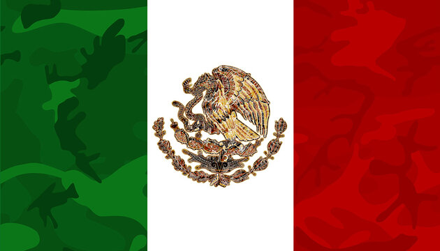 mexican flag camo aztec eagle design