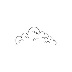 Hand drawn outline bush