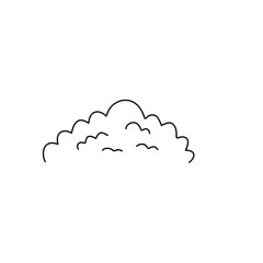 Hand drawn outline bush