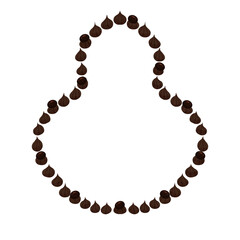 Handrawn decorative icing drops