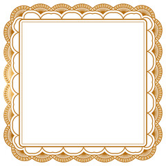 Golden rectangle frame border