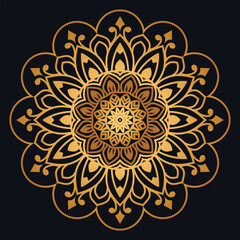 Luxury ornamental mandala background with golden arabesque pattern Arabic Islamic east style. Ramadan Style Decorative mandala. Mandala for print, poster, cover, brochure, flyer, banner