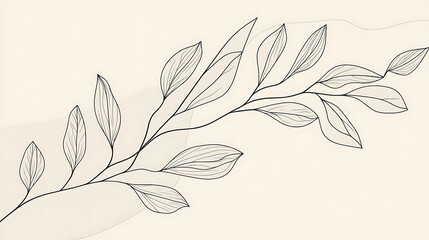 A leafy branch with a few leaves on it