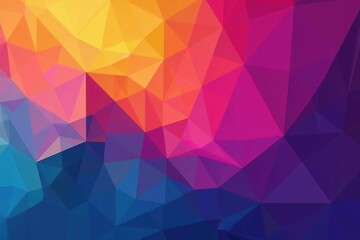 Geometric abstract shapes with vibrant color gradients, circle, angles