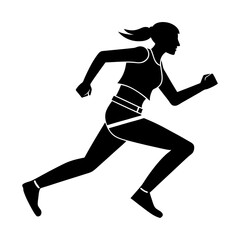 Running Belt silhouette vector