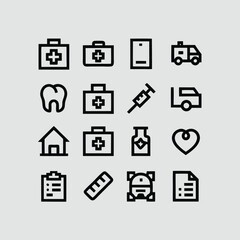 protection, business, therapy, cardiology, icons, technology, graphic, cardiogram, icon set, pictogram, disease, collection, human, surgery, health care, thin, flat, stroke, science, patient, icon, he