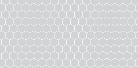 Honeycomb pattern with hexagon mesh. Texture bee comb grid. Flat vector illustration isolated on white background.