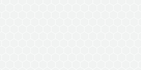Honeycomb pattern with hexagon mesh. Texture bee comb grid. Flat vector illustration isolated on white background.