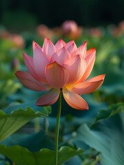 Obraz premium pink water lily 