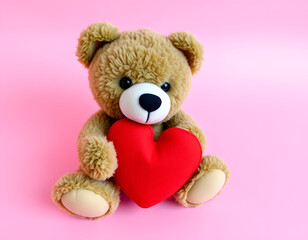 teddy bear showing love