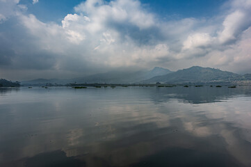 Selorejo Lake in East Java, Banturejo, Malang, East Java, Indonesia