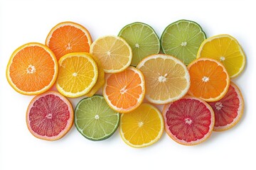 White backdrop showcasing a citrus slice board with a water splash.