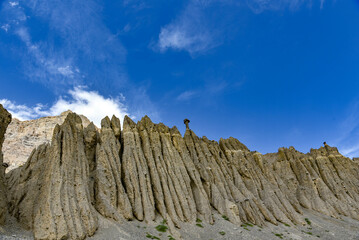 mountain landscape with blue sky