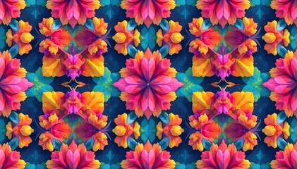 Geometric shapes in vibrant colors form a continuous repeating pattern , color, geometric pattern