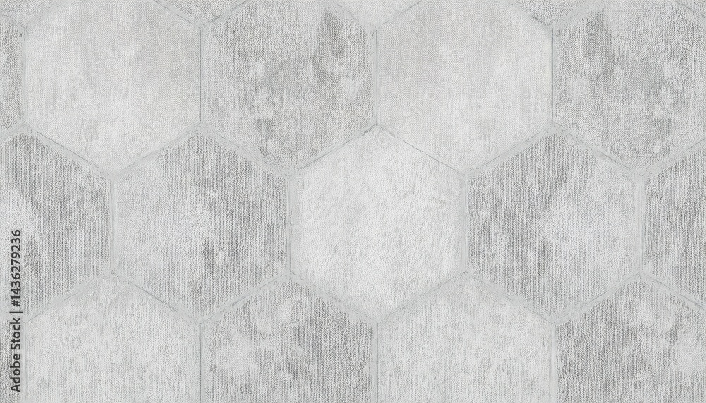 Aufkleber textured hexagonal grey tiles seamless pattern for backgrounds, web design, print materials, brandin