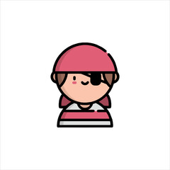 vector illustration of cartoon builder