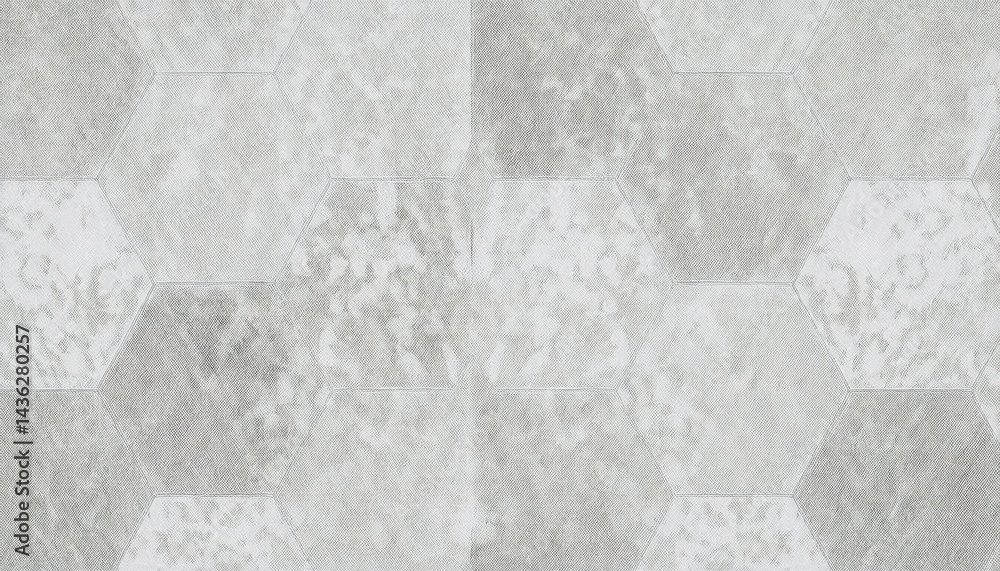 Poster 
textured hexagonal grey tiles seamless pattern for backgrounds, web design, print materials, branding, interior decor, digital wallpaper, graphic resource

