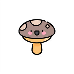 funny cartoon mushroom
