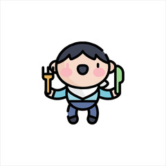 boy with headphones