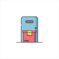 mobile phone isolated on white