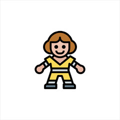 cartoon character of man