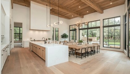 Fototapeta premium Modern Farmhouse Kitchen/Dining