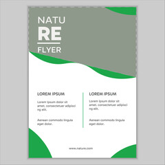Agriculture business flyer. A4 size, vector illustration.