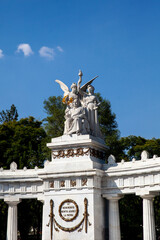 Obraz premium The Benito Juarez Hemicycle is located at the Alameda Central park in Mexico City, dedicated to the former President of Mexico on September 18, 1910.