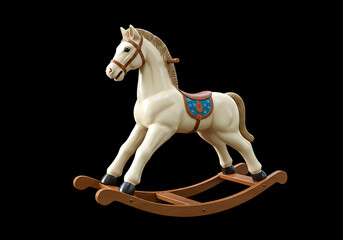 Classic White Rocking Horse: Childhood Memories & Decor