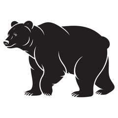 This project features a minimalist yet powerful illustration of a bear. 