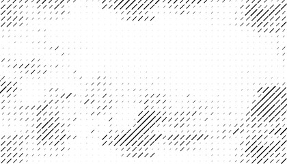 Black and white abstract diagonal dash line pattern on diagonal ways. For sporty background and jersey design. Vector Format Illustration. 