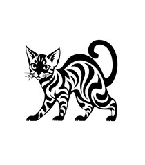 vector illustration of a cat