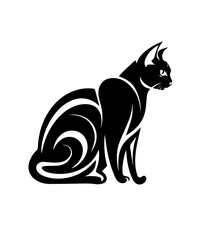  vector illustration of a cat