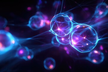 Abstract representation of interconnected cellular structures.