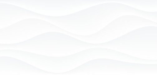 Abstract vector white wavy background modern vector illustration
