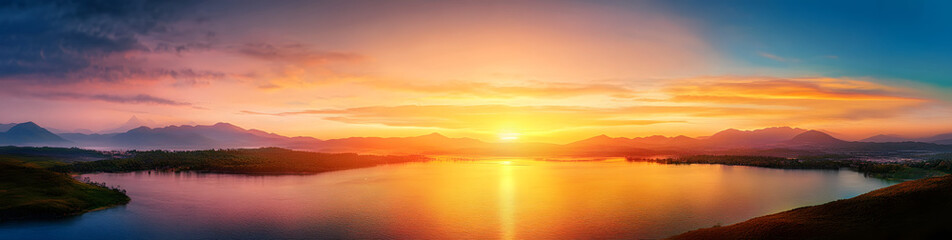 Obraz premium Sunset panorama
