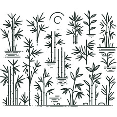 bamboo vector illustration