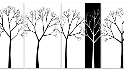Minimalist_Black_and_White_Tree_Art_Print_Set_Abstract_Winter_Trees_Wall_Decor_Modern_Home_Office_Artwork_Set_of_5_Panels_Contemporary_Nature_Illustration