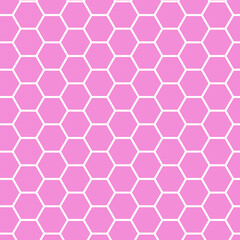pink color seamless hexagon pattern design