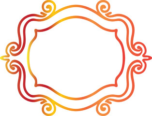 vector frame with flowers